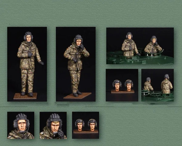 1/35 Modern Desert Operations Soldiers, 4 Figures, Resin Model Figure Kit, Unassembled and Unpainted