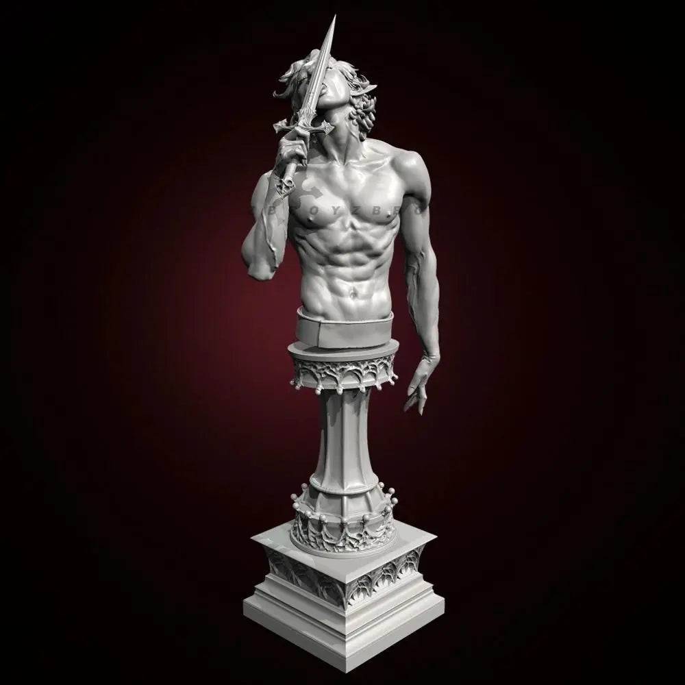 90mm Classical Male Torso, Resin Model Bust Kit, Unassembled and Unpainted