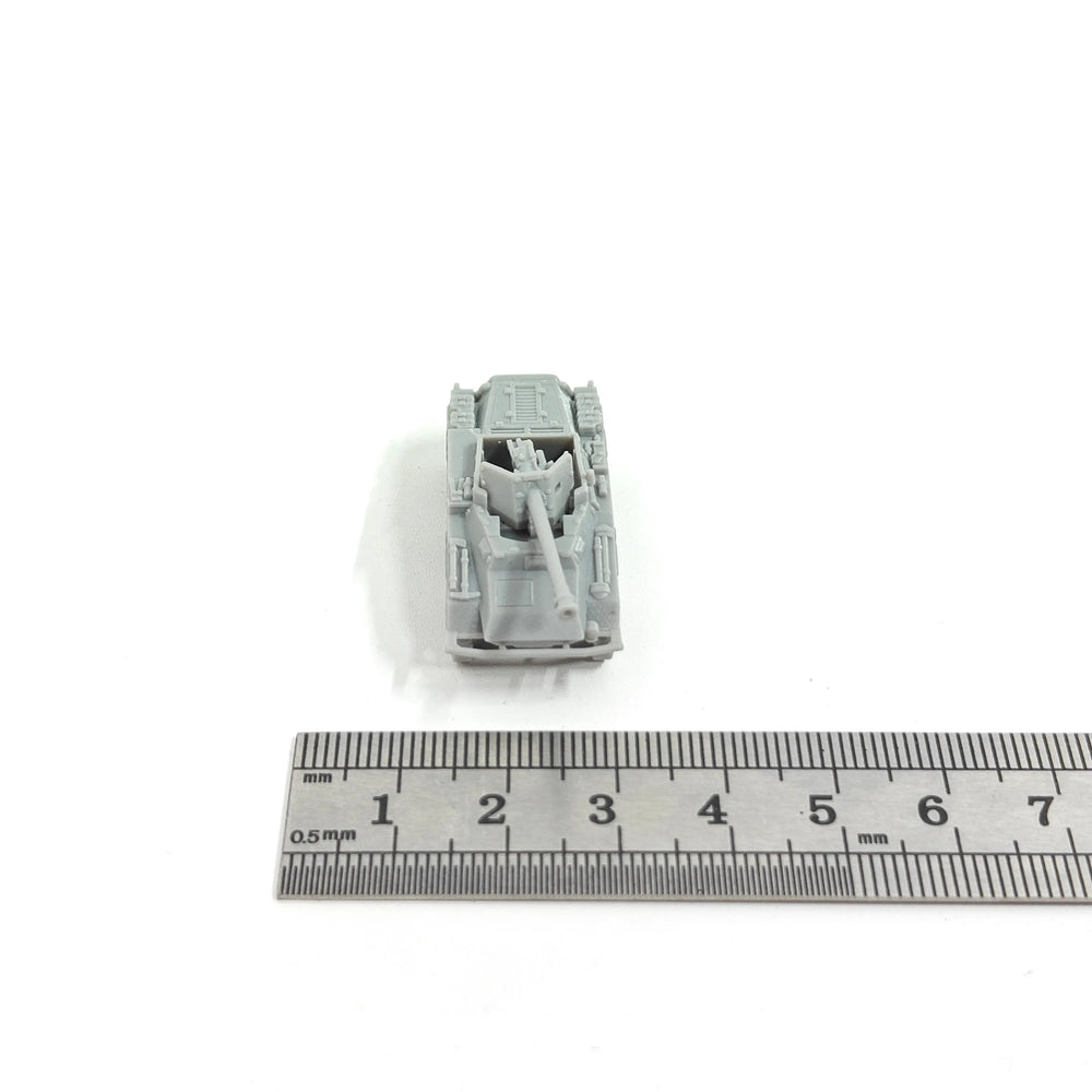 1/144 WWII German Sd.Kfz.234/4 Armored Car, Resin Model Vehicle Kit, Unassembled and Unpainted