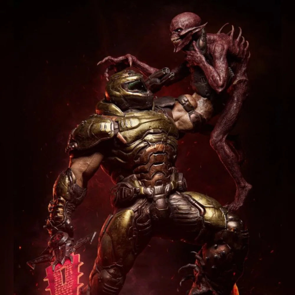 180mm Dark Fantasy Demonic Warrior, Resin Model Figure Kit, Fantasy Theme, Unassembled and Unpainted