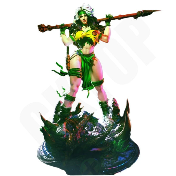 1/24 Savage Lands Warrior, Resin Model Figure Kit, Fantasy Theme, Unassembled and Unpainted