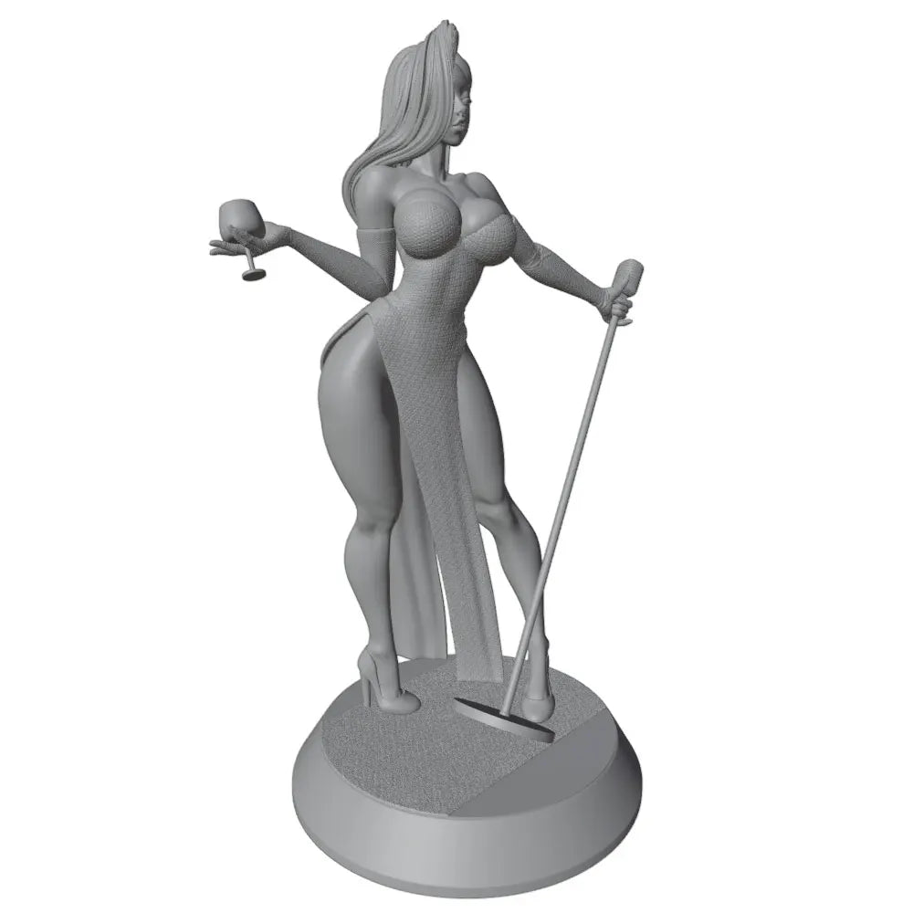 1/24 Fantasy Warrior Pin-up, Resin Model Figure Kit, Unassembled and Unpainted