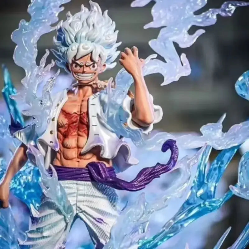 Character with Ice Effects, Resin Model Figure Kit, Anime Theme, Unassembled and Unpainted