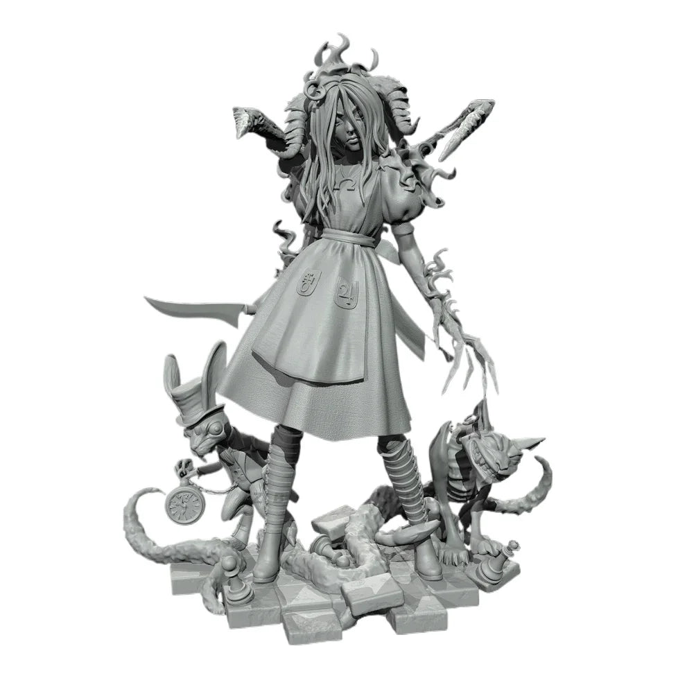 75mm Maiden, Resin Model Figure Kit, Fantasy Theme, Unassembled and Unpainted