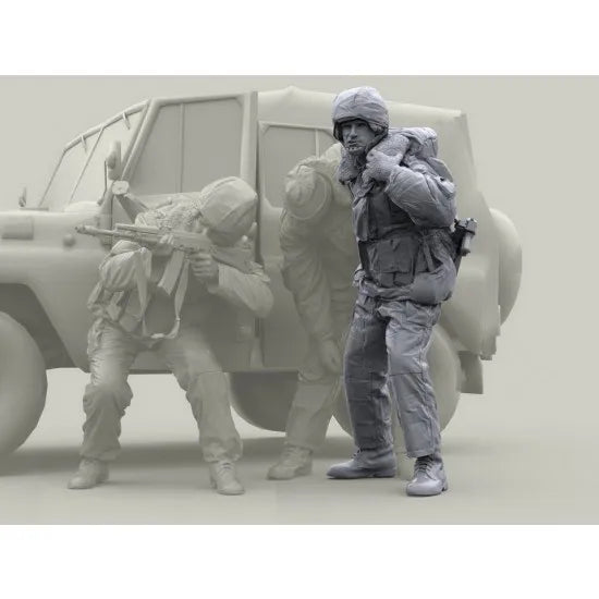 1/35 Modern Military Tactical Operators, 4 Figures, Resin Model Figure Kit, Unassembled and Unpainted