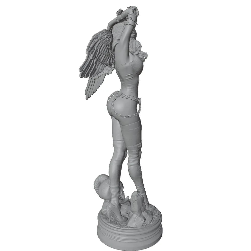 1/24 Winged Female, Resin Model Figure Kit, Fantasy Theme, Unassembled and Unpainted