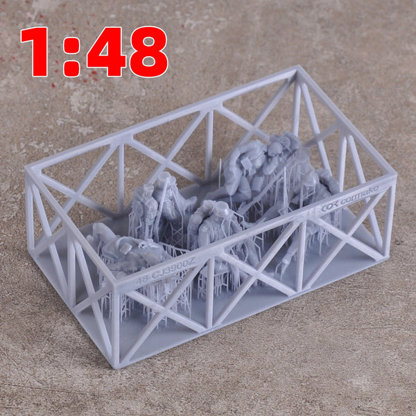 1/35 WWI French Soldiers at Rest, 5 Figures, Resin Model Figure Kit, Unassembled and Unpainted
