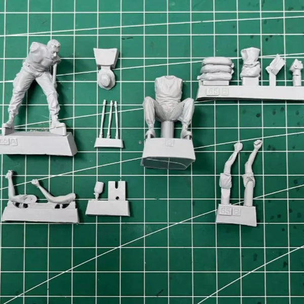 1/35 Vietnam War US Infantry Assault Squad, 3 Figures, Resin Model Figure Kit, Unassembled and Unpainted