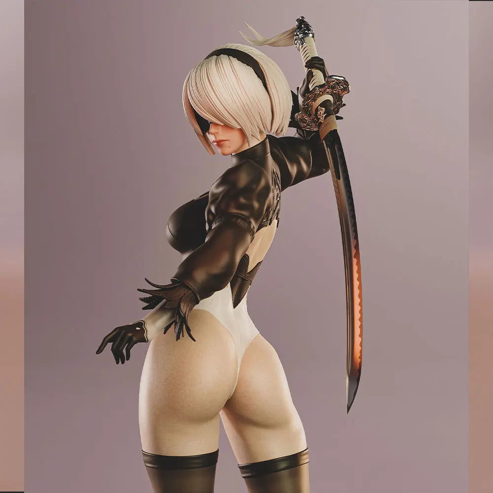 1/24 Sexy Fantasy Warrior Female, Resin Model Figure Kit, Unassembled and Unpainted