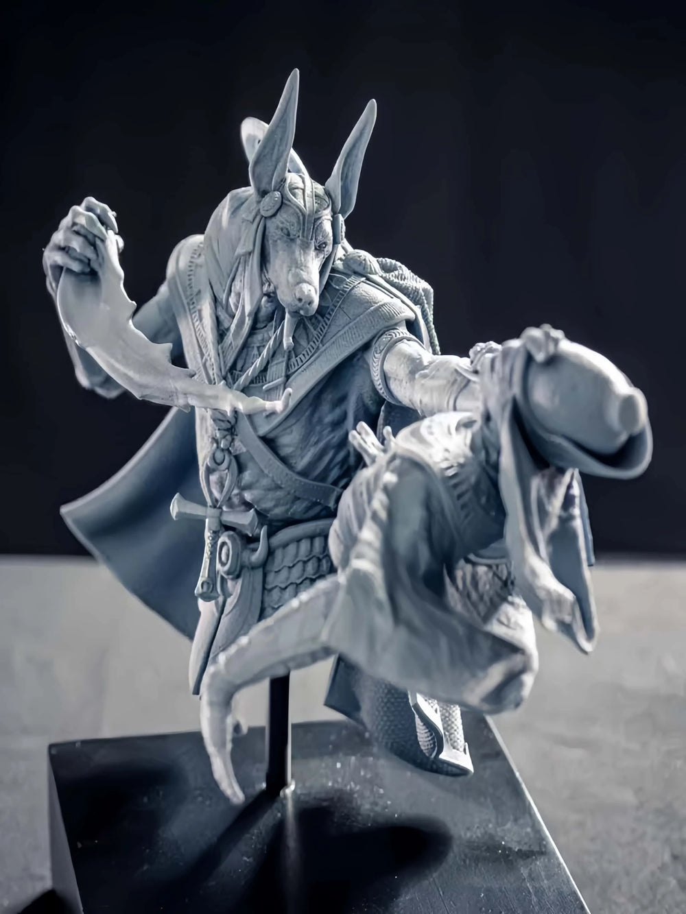 1/10 Orc Character, Resin Model Bust Kit, Fantasy Theme, Unassembled and Unpainted