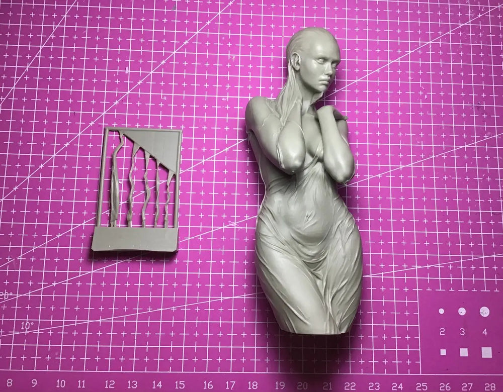 1/9 Female Sculpture, Resin Model Bust Kit, Unassembled and Unpainted