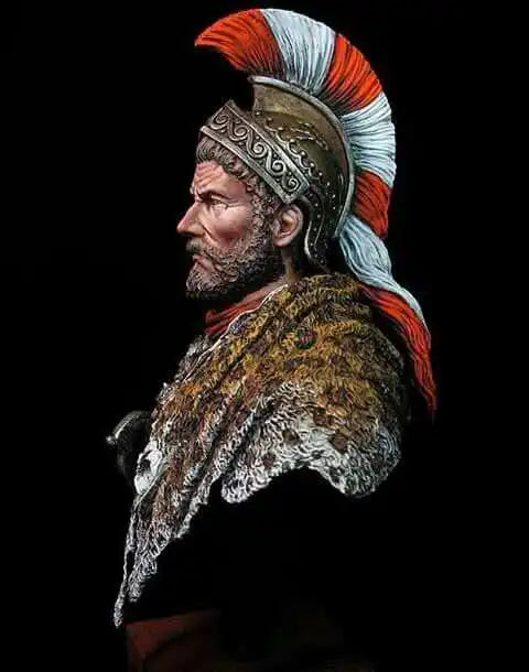 1/10 Ancient Hannibal Barca, Resin Model Bust Kit, Unassembled and Unpainted