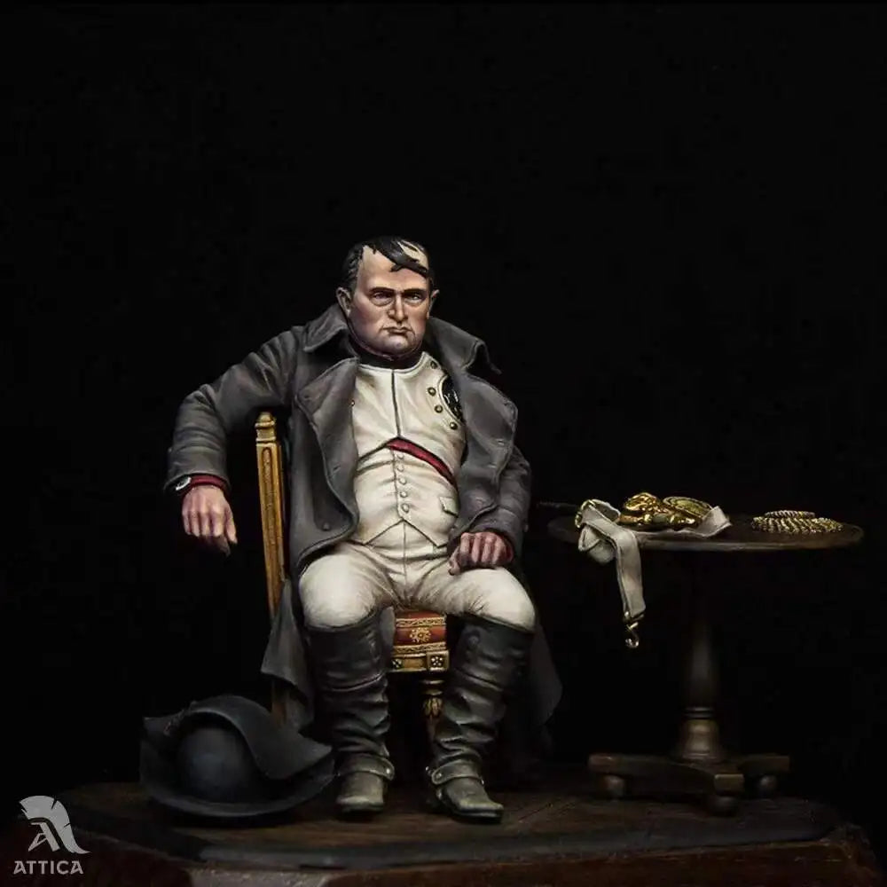 90mm Napoleonic French Officer, Resin Model Bust Kit, Unassembled and Unpainted