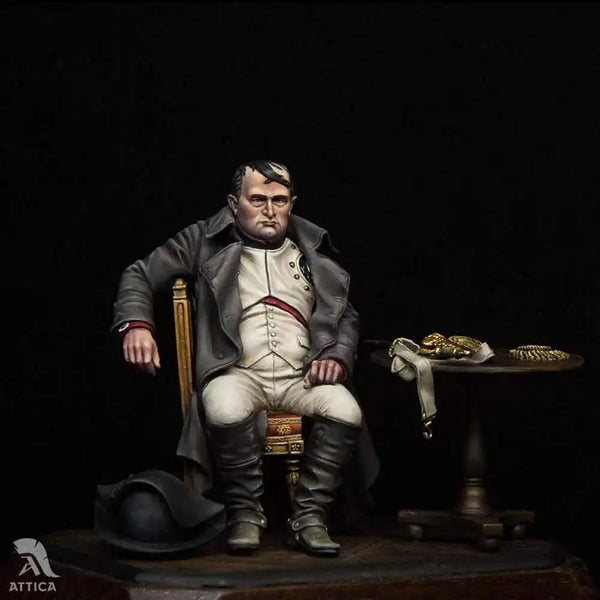 90mm Napoleonic French Officer, Resin Model Bust Kit, Unassembled and Unpainted