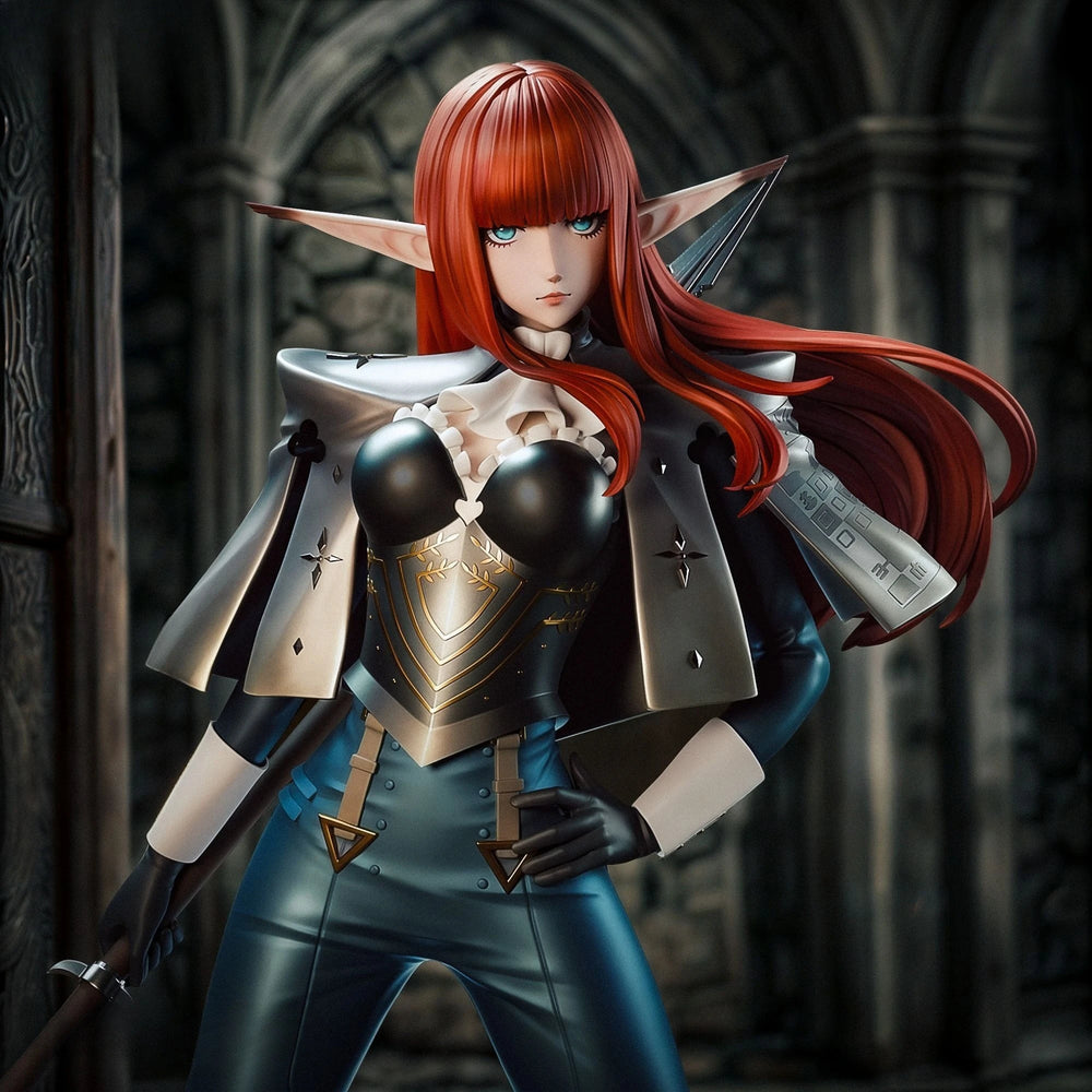 Elven Female Warrior, Resin Model Figure Kit, Fantasy Theme, Unassembled and Unpainted
