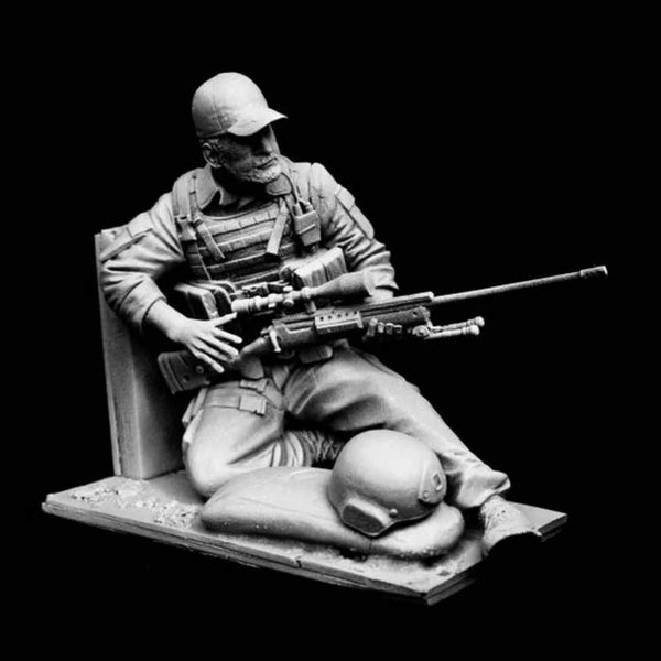 1/16 Modern Tactical Operator in Body Armor, Resin Model Figure Kit, Unassembled and Unpainted