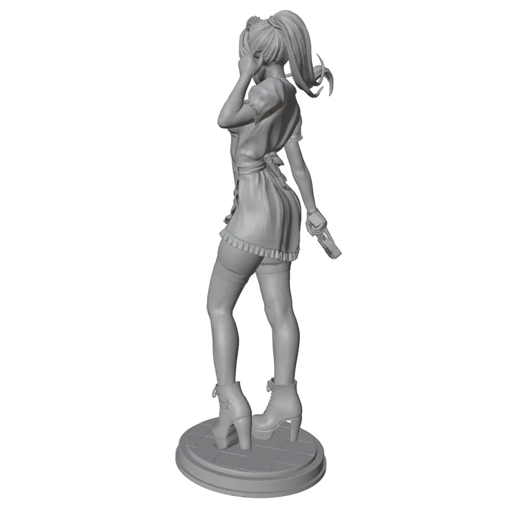 75mm Female Tactical, Resin Model Figure Kit, Unassembled and Unpainted