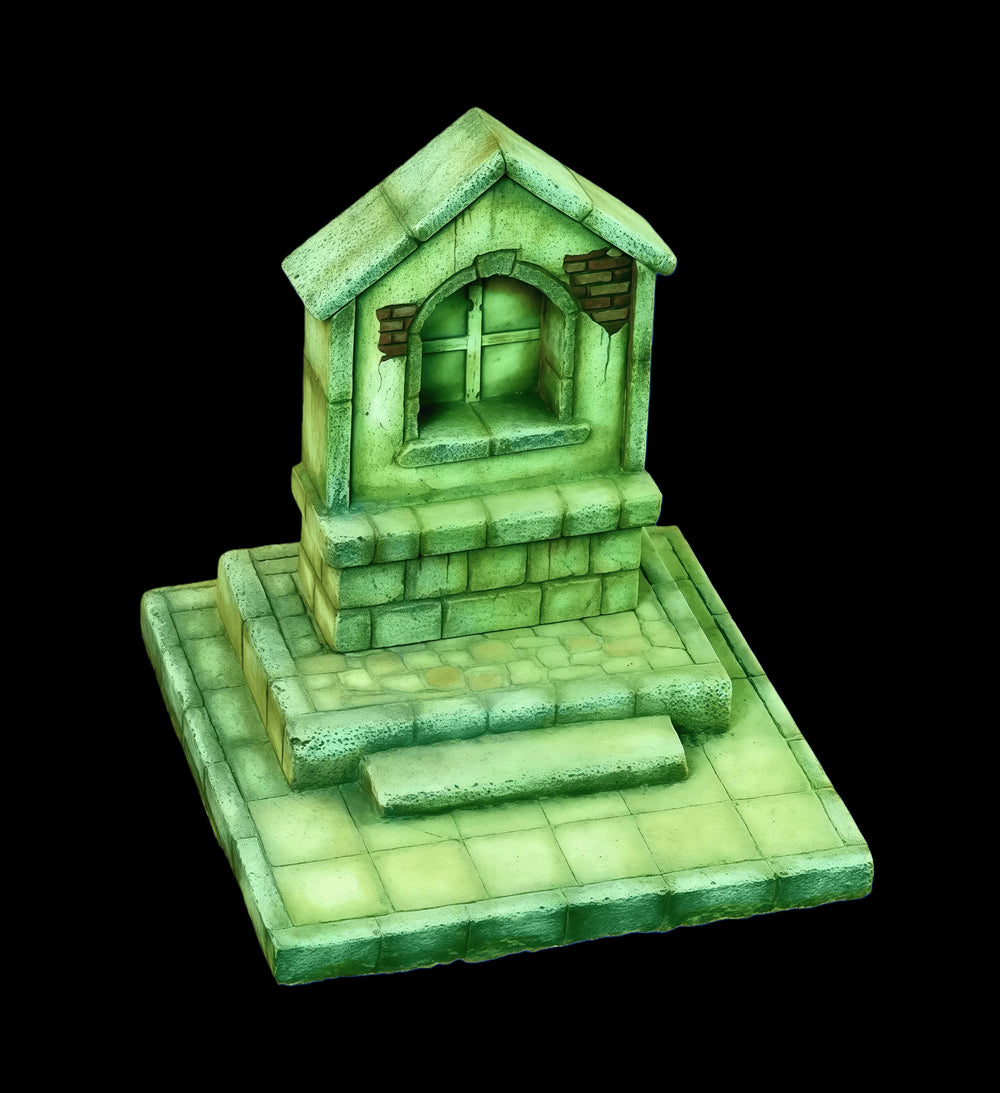 1/35 Japanese Shrine Platform, Resin Model Terrain Kit, Historical Theme, Unpainted