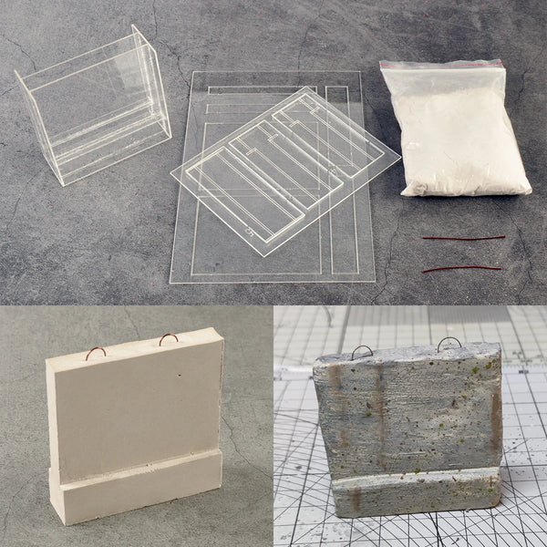 1/35 Modern Anti-Tank Roadblock & Barriers, Resin Model Diorama Kit, Unassembled and Unpainted
