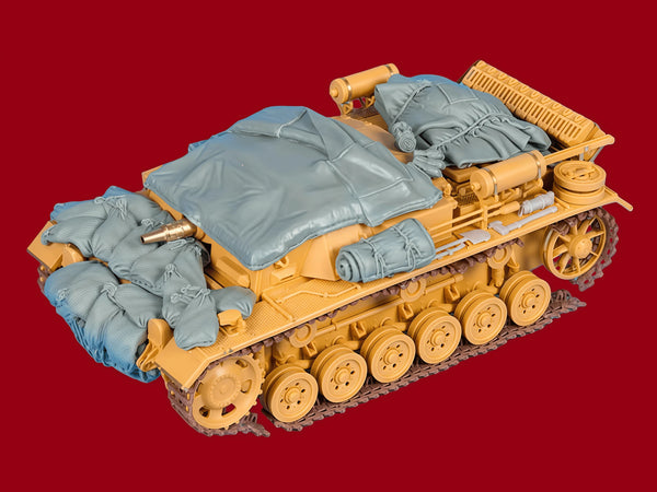 1/35 WWII German Assault Gun, Resin Model Vehicle Kit, Unassembled and Unpainted