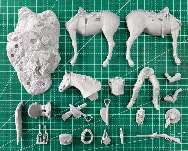 1/24 American Civil War American Arikara Scout, Resin Model Figure Kit, Unassembled and Unpainted