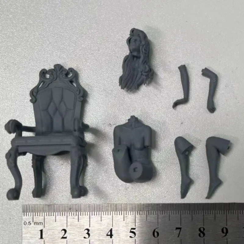 75mm Sorceress Vekna, Resin Model Figure Kit, Fantasy Theme, Unassembled and Unpainted