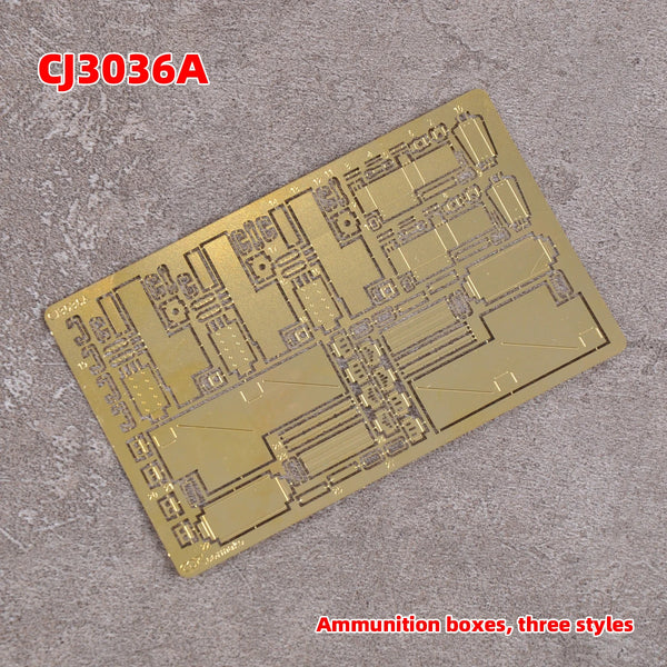 1/35 Modern American M2 Browning Machine Gun & Ammo Box, Resin Model Accessory Kit, Unpainted