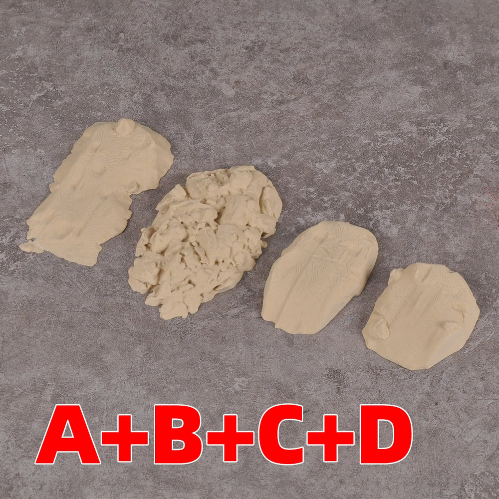 1/64 Gobi Desert Landscape, Resin Model Diorama Kit, Unassembled and Unpainted