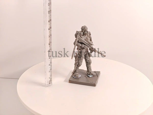 1/24 Tactical Operator, Resin Model Figure Kit, Sci-Fi Theme, Unassembled and Unpainted