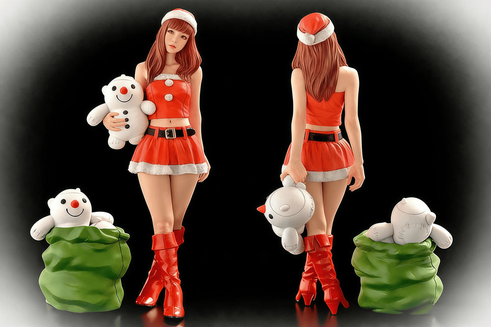 1/20 Girl in Festive Dress, Resin Model Figure Kit, Anime Theme, Unassembled and Unpainted
