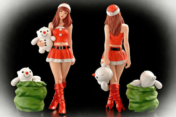 1/20 Girl in Festive Dress, Resin Model Figure Kit, Anime Theme, Unassembled and Unpainted
