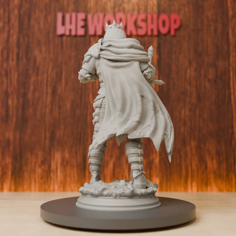 75mm Medieval Undead Skeleton Knight, Resin Model Figure Kit, Unassembled and Unpainted