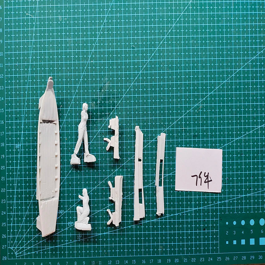 1/35 Vietnam War Mekong Delta Soldiers, 6 Figures, Resin Model Figure Kit, Unassembled and Unpainted