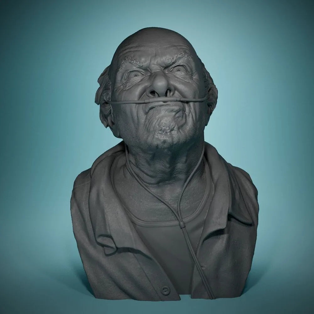 80mm Film & Television Character, Resin Model Bust Kit, Historical Theme, Unassembled and Unpainted