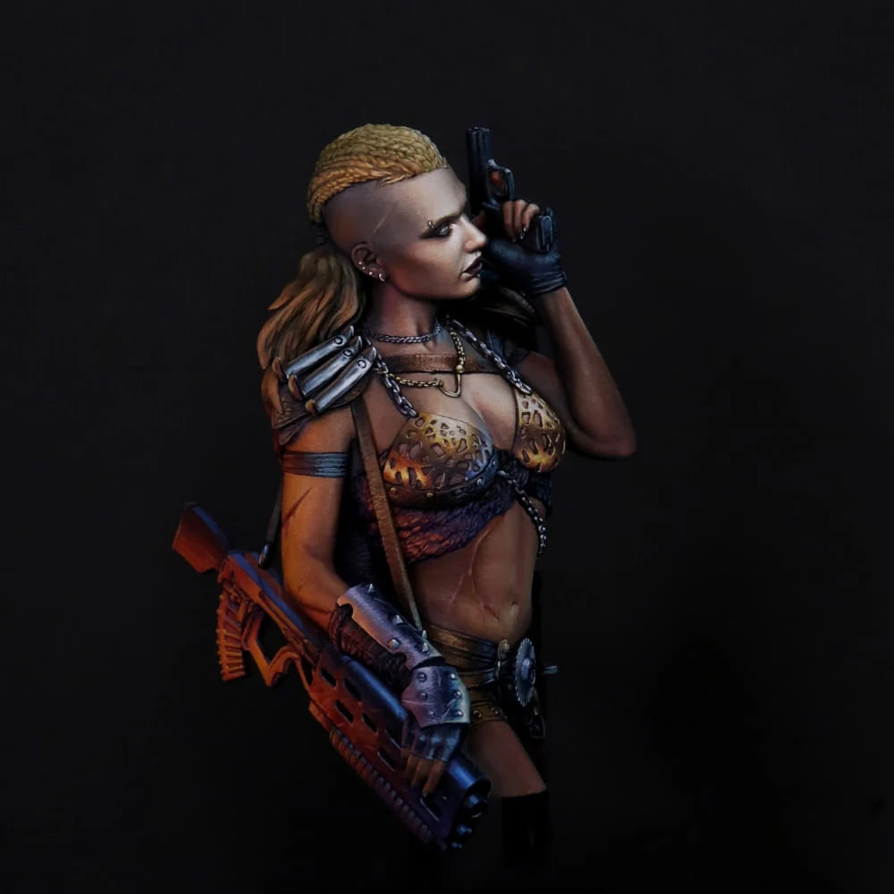 1/10 Winged Female Warriors, 5 Figures, Resin Model Figure Kit, Fantasy Theme, Unassembled and Unpainted