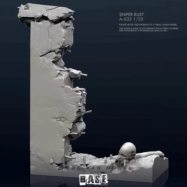 1/35 Modern Rubble Platform, Resin Model Terrain Kit, Unpainted