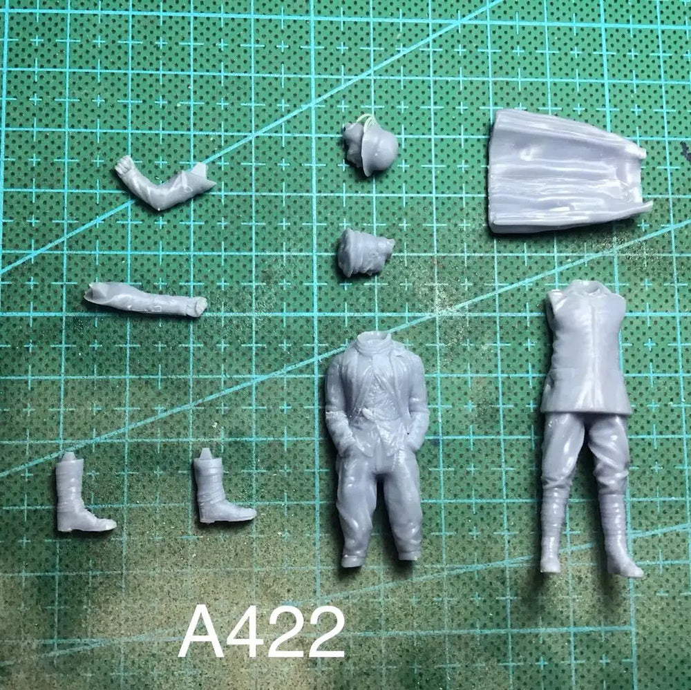 1/35 Modern Tactical Soldiers Standing Ready, 2 Figures, Resin Model Figure Kit, Unassembled and Unpainted