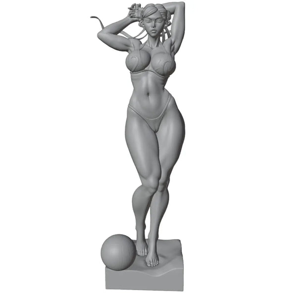 1/24 1/24 Pin-Up Girl, Resin Model Figure Kit, Unassembled and Unpainted