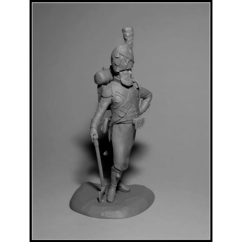 75mm Napoleonic Polish Sapper, Resin Model Figure Kit, Unassembled and Unpainted
