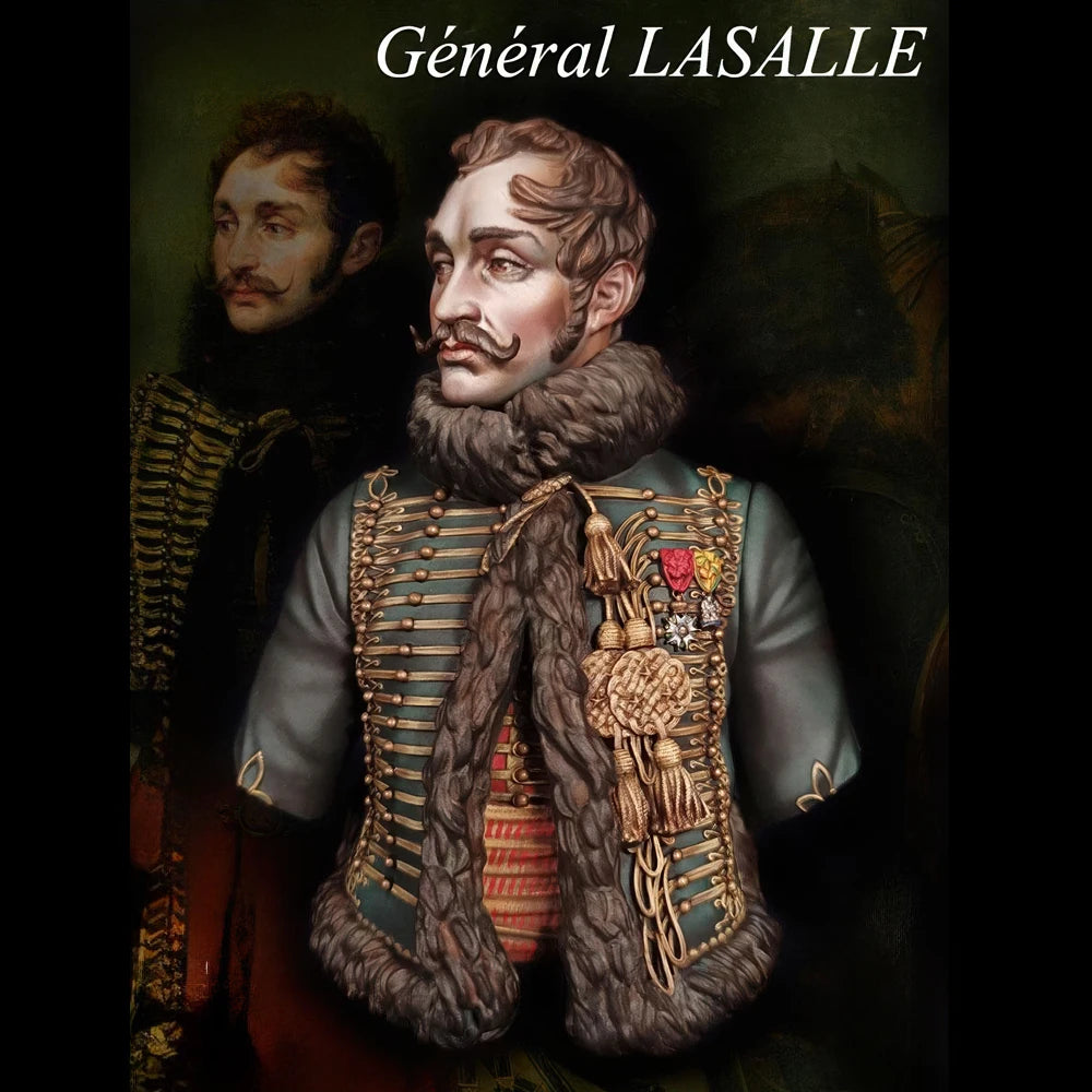 1/9 Napoleonic General Lasalle, Resin Model Bust Kit, Unassembled and Unpainted