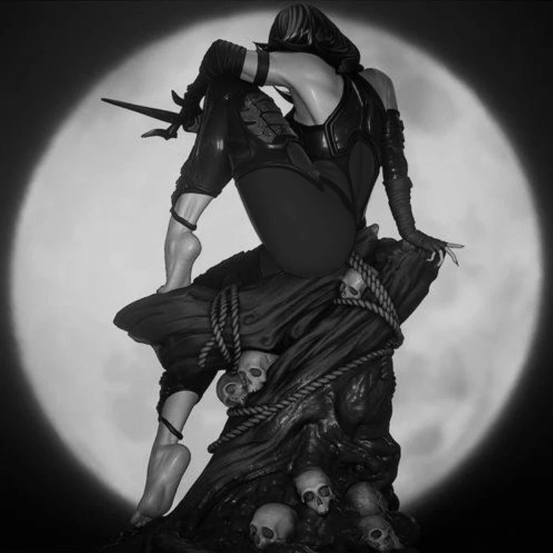 1/24 Dark Fantasy Kunoichi, Resin Model Figure Kit, Fantasy Theme, Unassembled and Unpainted