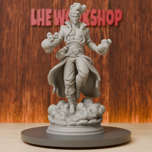 75mm Storm Sorcerer, Resin Model Figure Kit, Fantasy Theme, Unassembled and Unpainted