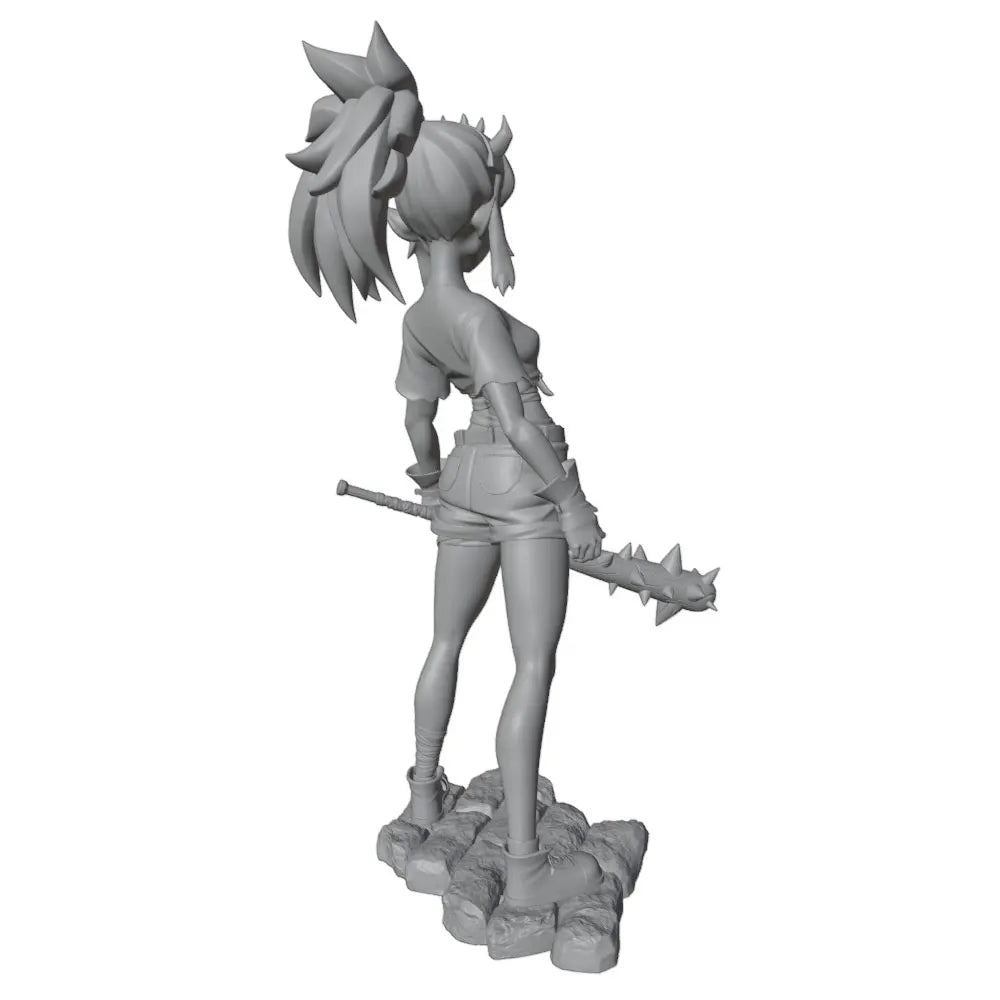 1/24 Warrior Girl, Resin Model Figure Kit, Anime Theme, Unassembled and Unpainted
