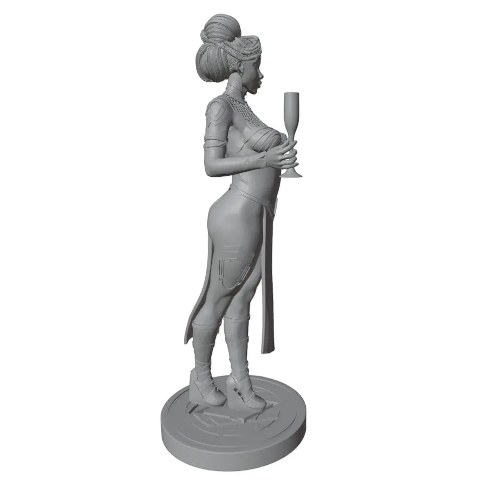 1/24 Ornate Asian Female, Resin Model Figure Kit, Unassembled and Unpainted