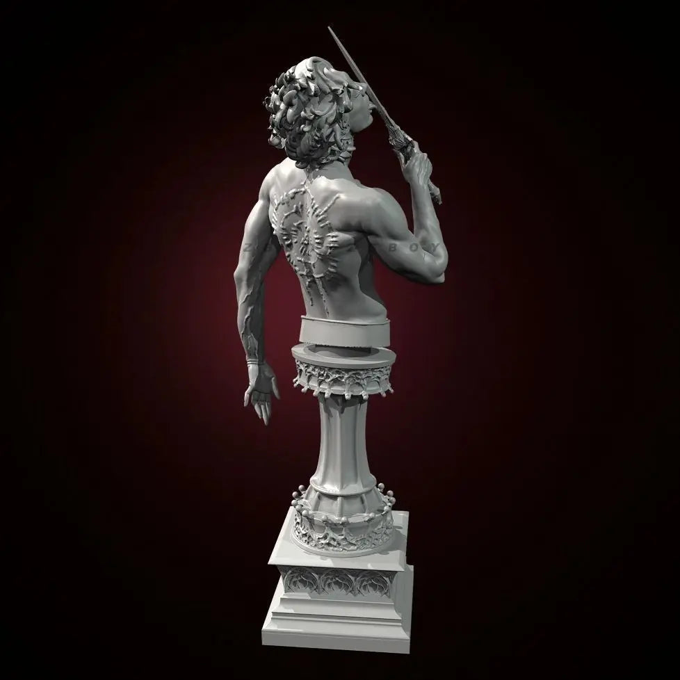 90mm Classical Male Torso, Resin Model Bust Kit, Unassembled and Unpainted