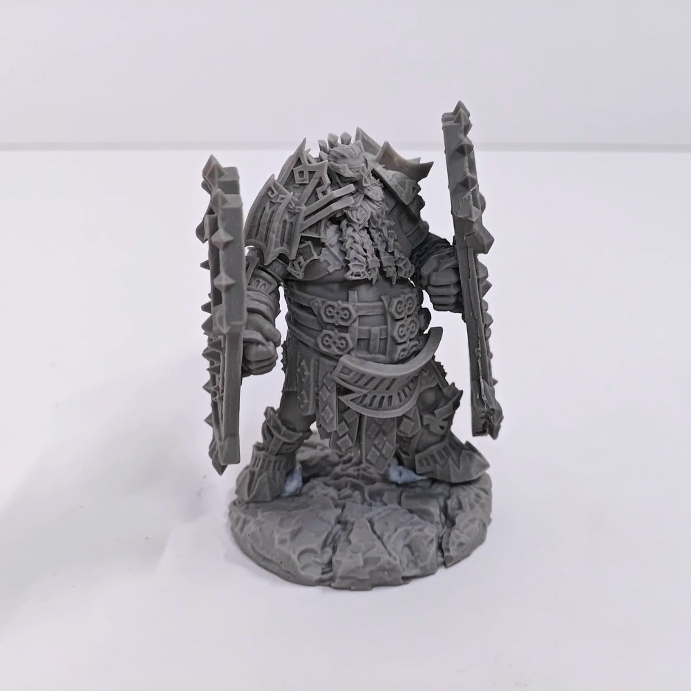 Dwarf Warrior, 4 Figures, Resin Model Figure Kit, Fantasy Theme, Unassembled and Unpainted