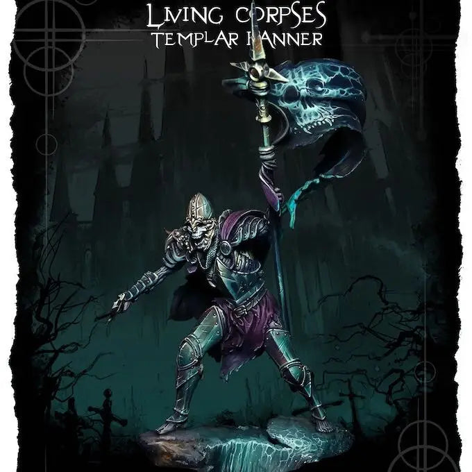 1/24 Undead Templar Warrior, Resin Model Figure Kit, Fantasy Theme, Unassembled and Unpainted