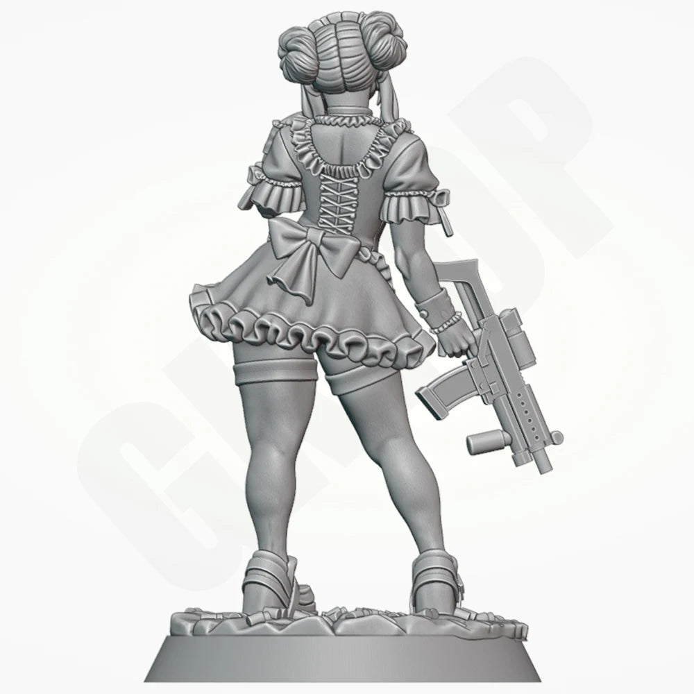1/24 Maid Soldier, Resin Model Figure Kit, Unassembled and Unpainted