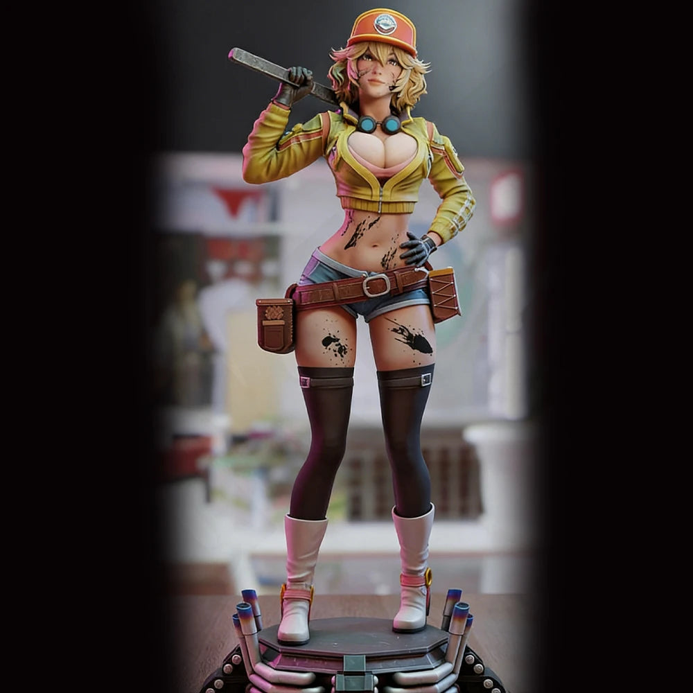 1/24 Modern Tactical Female Commando with Combat Rifle, Resin Model Figure Kit, Unassembled and Unpainted