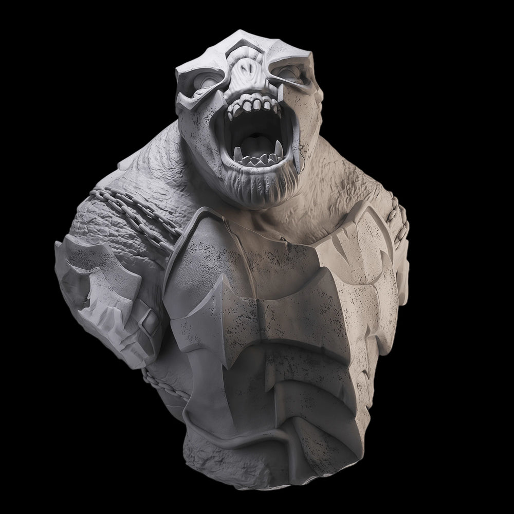 1/10 Grotesque Monster Creature, Resin Model Bust Kit, Fantasy Theme, Unassembled and Unpainted